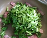 ベーコンとかぶの葉の炒め物作り方5写真