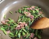 ベーコンとかぶの葉の炒め物作り方7写真