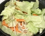 野菜たっぷり❤️すぐできる❤️焼うどん作り方1写真