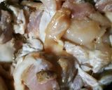 昆布つゆで作る！鶏肉とししとう達の炒め物作り方2写真
