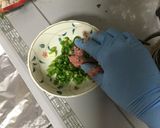 ピーマンと長ネギの点心風肉だんご作り方7写真