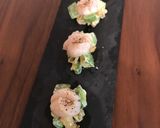 炙り帆立、アボカド、レンコンの前菜作り方6写真