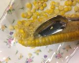 とうもろこしをチン☆スプーンで粒取り作り方4写真