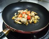 イタリアンチキンの辛ラーメン☆作り方1写真