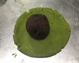 桃山風@ココア味と抹茶味の栗月餅作り方7写真