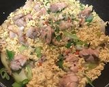 甘辛で食べやすい♡辛ラーメンdeそば飯作り方4写真