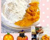かぼちゃ餡が美味しい♡ハロウィンパン♪作り方1写真