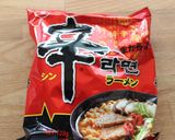 辛ラーメンde汁なし具のせ麺作り方1写真