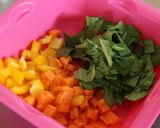 辛ラーメンde汁なし具のせ麺作り方2写真