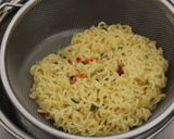 辛ラーメンde汁なし具のせ麺作り方8写真