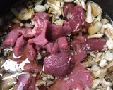 温奴の舞茸と牛肉の和風餡かけ作り方1写真