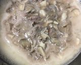 温奴の舞茸と牛肉の和風餡かけ作り方2写真
