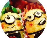 ミニオンキャラ弁☆ミニオンおにぎり作り方3写真