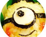 ミニオンキャラ弁☆ミニオンおにぎり作り方4写真
