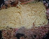 あたた生だししょうゆで坦々やきそば作り方3写真