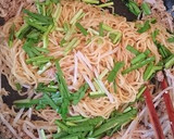 あたた生だししょうゆで坦々やきそば作り方4写真