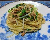 あたた生だししょうゆで坦々やきそば作り方5写真