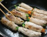 【パパッとお手軽♪】豚モモ肉野菜巻き作り方4写真