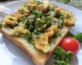 端っこグルメ❂卵焼き×葱の和トースト作り方7写真