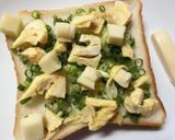 端っこグルメ❂卵焼き×葱の和トースト作り方6写真