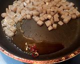 麺つゆで♪カブの葉と蒟蒻のコロコロ炒め♡作り方3写真
