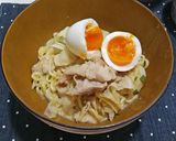辛さ調整可！野菜と豚バラの豆乳辛ラーメン作り方6写真