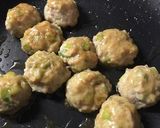 秋の味覚！梨こぶおろし♬ふんわり鶏つくね作り方10写真