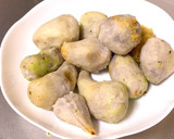 揚げ里芋のこぶおろしあんかけ作り方1写真