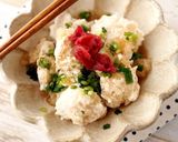 梅たまねぎ鶏団子作り方2写真