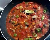 バーベキューの残り物でトマト煮込み作り方5写真