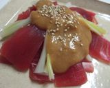 簡単美味しい酢みそ♪で『まぐろぬた❤』作り方4写真