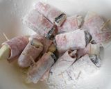 【おつまみ】茄子のベーコン巻き・揚げ焼き作り方4写真