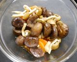 レンジで簡単！栗ごはん☆甘栗ぶなしめじ作り方2写真