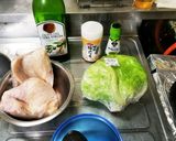 ☆鶏もも肉のアボカドパクチーソースがけ☆作り方1写真
