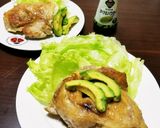 ☆鶏もも肉のアボカドパクチーソースがけ☆作り方9写真