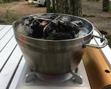 キャンプ アウトドア BBQで簡単ピザ作り方4写真