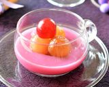 湯むきピオーネと皮を煮だして作ったゼリー作り方8写真