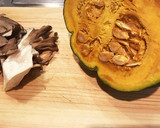 簡単！かぼちゃと舞茸のゴロゴロマヨサラダ作り方1写真