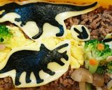 ★4歳児のお弁当★恐竜作り方4写真