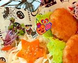 ビーフンと蒟蒻麺で低糖質★ミニトンカツ作り方4写真
