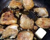 ガリバタめんつゆのチキンソテー。作り方5写真