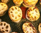 玉ねぎこぶおろしソースの♥蓮根はさみ焼き作り方7写真