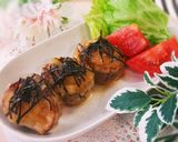 玉ねぎこぶおろしソースの♥蓮根はさみ焼き作り方10写真