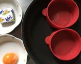 セリアの型で♡熱々♡焼きチーズケーキ作り方2写真