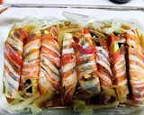 レンチン簡単！なすの豚肉巻き南蛮だれ風〜作り方3写真