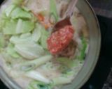 美味しい☆鍋☆つくね入り☆簡単☆キャベツ作り方7写真