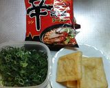 薄揚げのカリッとじゅわっと辛ラーメン作り方1写真