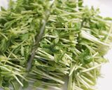 豆苗とむきエビのしょうが炒め作り方2写真