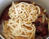 うどんに、肉団子とピーマンのこぶおろし★作り方2写真