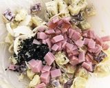 レンジで簡単♡さつま芋でスイートポテサラ作り方4写真